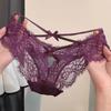 FitonTon Damen Sexy Französische Spitze Niedrig sitzender Slip 2er-Pack