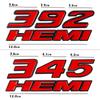 3D Metal 345 392 HEMI Emblem Decor Stickers For D-odg-e Ram 1500 C-aliber Nitro C-aravan A-venger Dart C-hallenger Accessories
