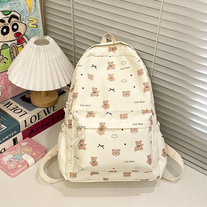 schoolbag female junior high school student cute printed computer backpack lightweight large-capacity high school student backpack