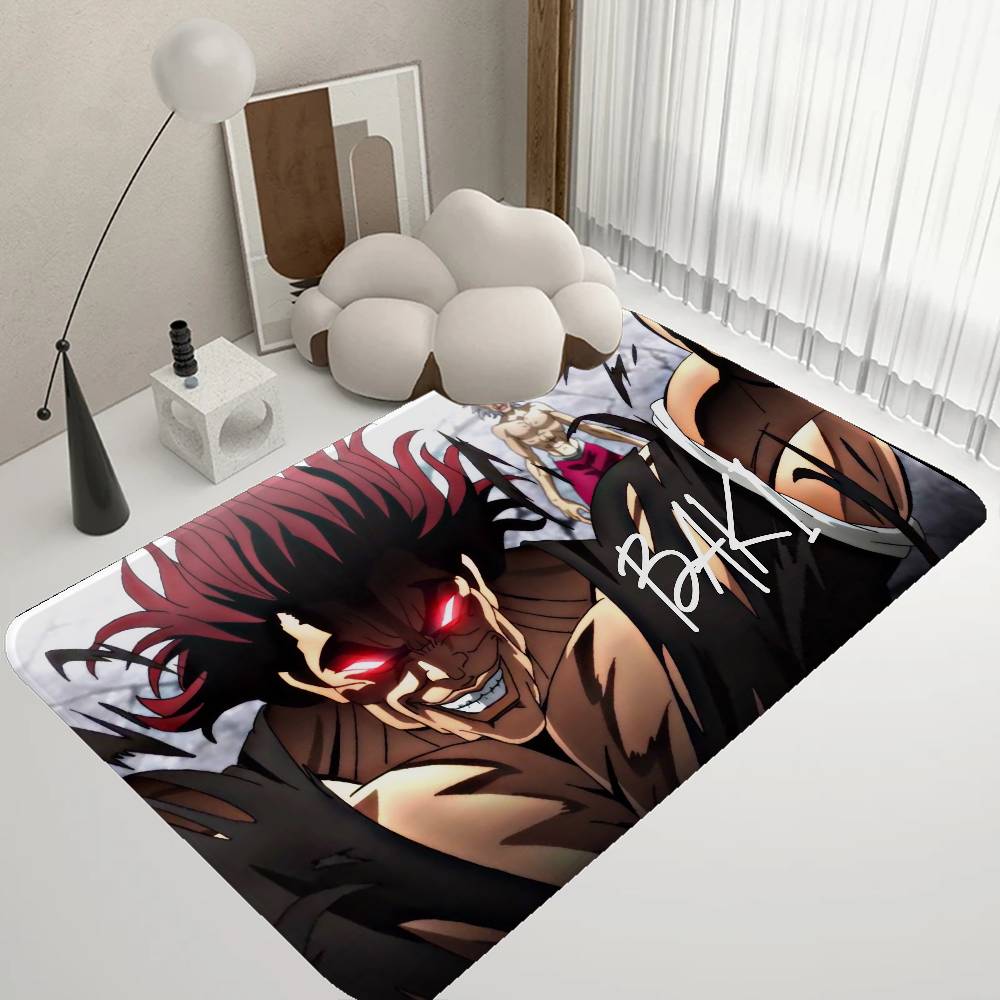 Baki Hanma Yujiro Manga Kitchen Mat Nordic Style Bedroom Living Room Doormat Home Balcony Anti-Slip Welcome Rug