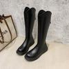French Thick-soled Boots for Women's Autumn, But Knee-high Boots Show Thinness 2025 New Small Versatile Boots