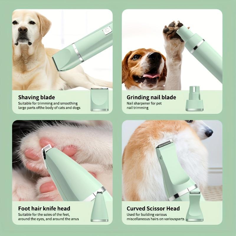 Four-in-One Electric Pet Hair Grooming Trimmer Professional Rechargeable Dog Pet Groomer Professional Rechargeable Dog Hair Clipper