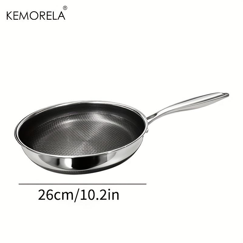 Stainless Steel Frying Pan 316 Stainless Steel Whole Body Tri-Ply Wok Pan Double-sided Honeycomb Skillet Suitable for All Stove