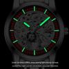 Chenxi Men's Automatic Mechanical Watches Business Waterproof Luminous Watch Men Stainless Steel Skeleton Wristwatch