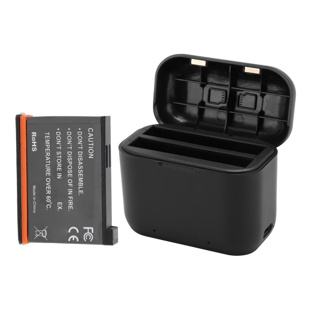Portable 2 Channel Battery Charging Station Safe Battery Charger Hub with Smart LED Charging