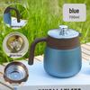 316 Stainless Steel Portable Insulated Teapot with Titanium Plating and Tea-Water Separation, Large Capacity for Stewing