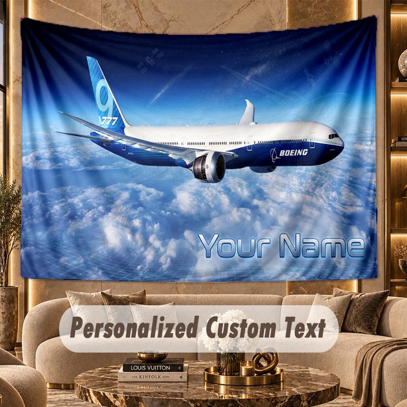 Mountain Landscape (68) Theme Personalized Tapestry Custom Name Text Wall Hanging Tapestry Home Background Decoration