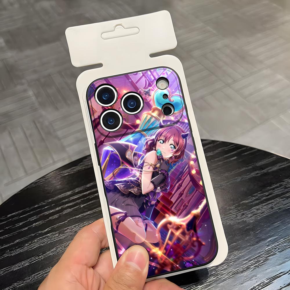 

Love Live Anime Phone Case For IPhone 17 Air 16 E Pro Max 15 14 13 Mini 12 Pro 11 Max Plus Black Soft Shell iPhone 16e