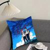 TThe SummerR Hikaru Died Anime Cushion Cover Pillowcase Ultra Soft Skin Friendly Fabric Cloud Like Comfort Concealed Zipper