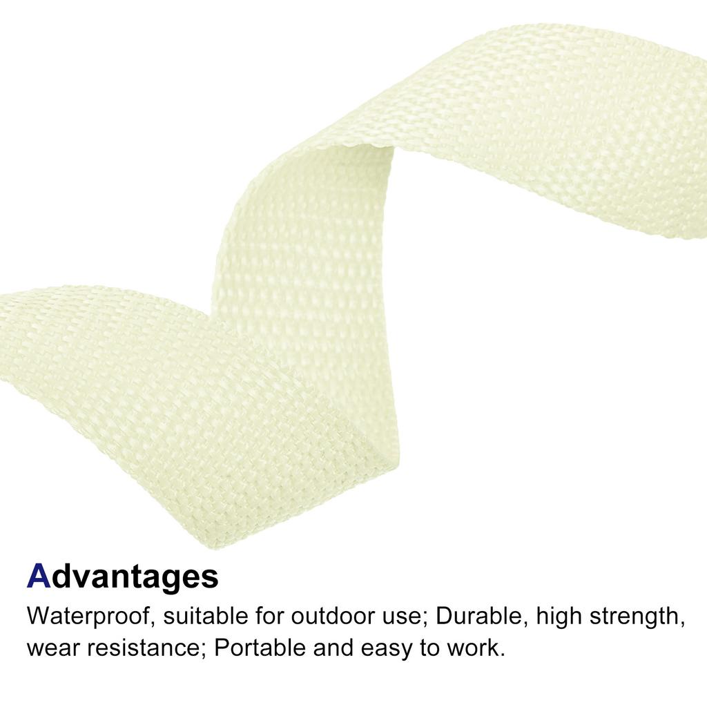 10 yardů 25mm polypropylenová popruhovina Páska Pás Páska Páska pro venkovní stanové příslušenství Šití Taška Zavazadla