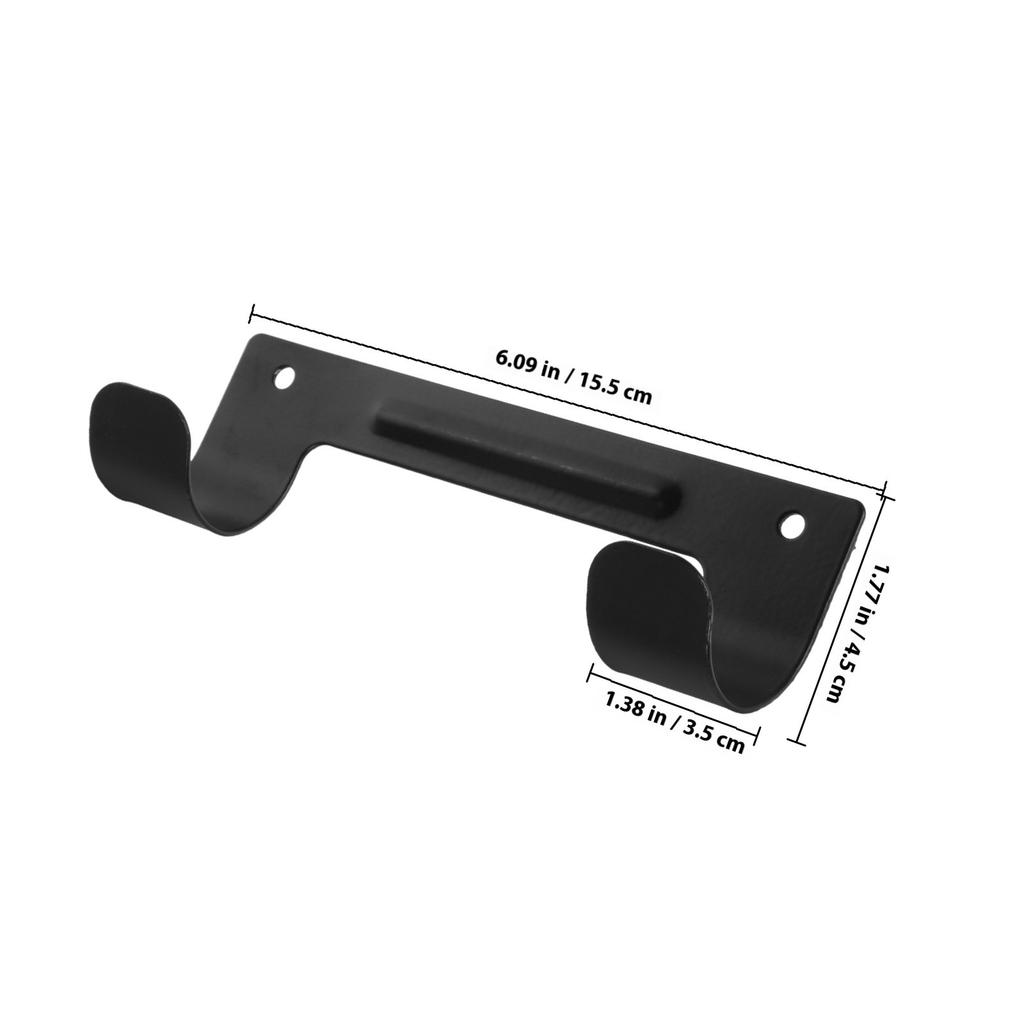 Wall Mounted Ironing Board Holder Heavy Duty Iron Hook with Anti-Slip Eva Pads for Laundry Room Organization Storage Solution