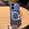 Metallic Finish Magnetic TPU Phone Case for OPPO A6x 4G/5G A6t Pro A6 A6k Shockproof Matte Soft Cover