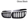 Pulleco Grille Racing Grill Gloss Black Car Front Bumper Grilles For E90 E91 3 Series 323I 328I 335I 330I 325I 05-08 ABS