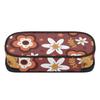 Pencil Bag Strong Polyester Fabric Multi Compartment Easy Open Zipper with Main Compartment Mesh Pocket and Pen Slots for Students