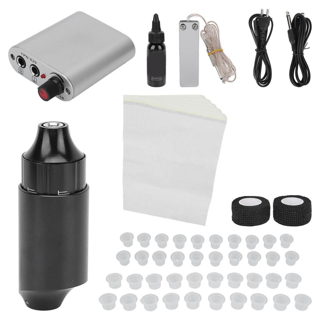 Tattoo Machine Pen Set Power Supply DC Clip Cord Foot Pedal Liner Shader Rotary Tattoo Machine Kit