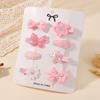 8Pcs/Set Girls Lovely Barrette Hairclips Sweet Bowknot Minni Hair Clips for Girls Fresh Hair Accessories Gift