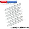4/6Pcs Car Bumper Anti-collision Strips Door Body Scratch Automotive Protective Tape Strips Door Guard Lip Stickers Accessorie