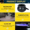 Halloween Party Decoration Witch With Light Pot Mist Plastic Bowl Decoration Candy Bucket Decoration