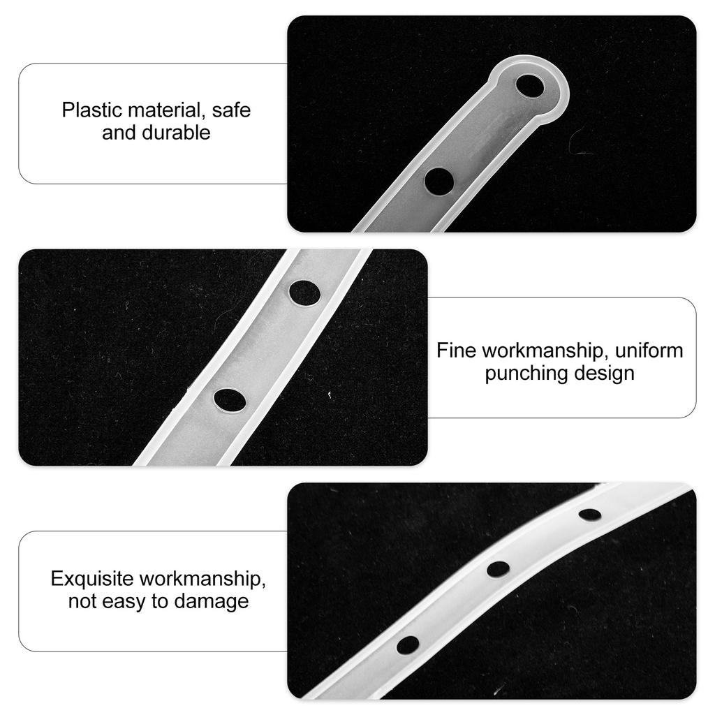 20 Buc Agățătoare Bandă de Legătură Conexiune Umerașe Albe Benzi de Afișare Plastic