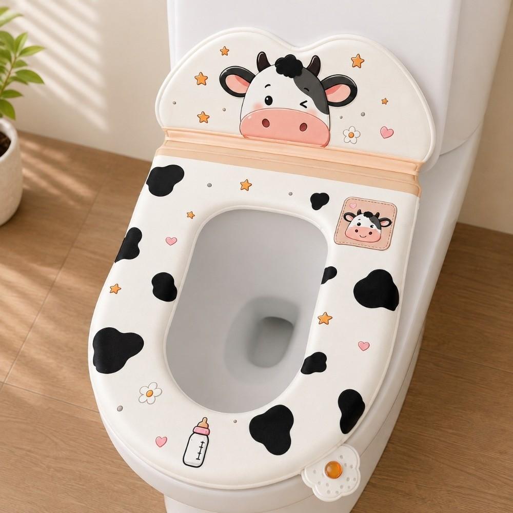 Cartoon Toilet Seat Pad Backrest Toilet Lid Cover New Toilet Seat Cover Home
