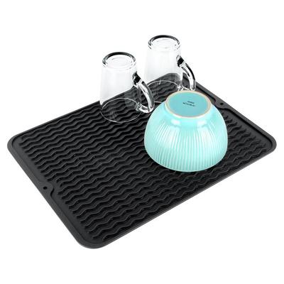 Dish Drying Mat Kitchen Rack Drainer Pots and Cups
