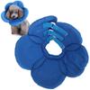 Ochranný límec pro psy ve tvaru květu, nastavitelný, měkký límec na krk pro zotavení ran, modrý S