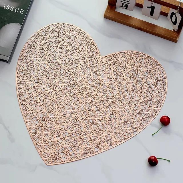 Placemats Set of 1/4Pc Light Luxury Placemat Table Mat Wide Application PVC Table Decor Round Protector Mat Heat Resistant Pad