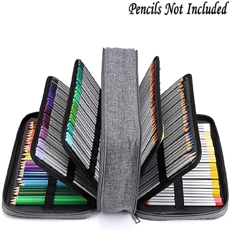 300 Slots Pencil Bag Pencil Organiser Coloured Pencils Storage Bag Pen Holders School Supplies for Girl Boys Adult