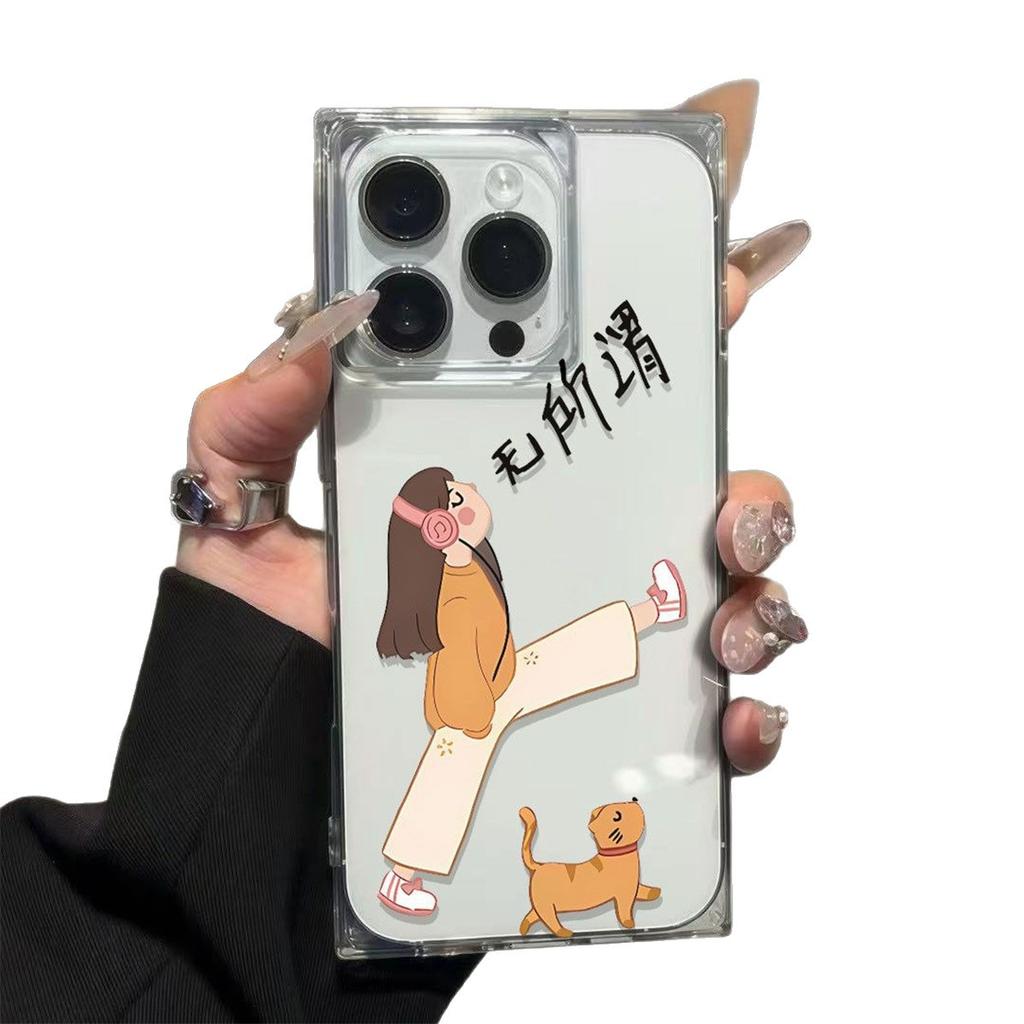 Cute for Apple Phone Case Ice Crystal Cube Design Niche for Apple Phone Case Case Anti-fall Soft Shell Ins