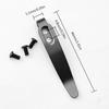 1Set DIY Folding Knife Clip 420 Stainless Steel Pocket Clips Back Clamps For Folding Knife Pocket Clip With Screw