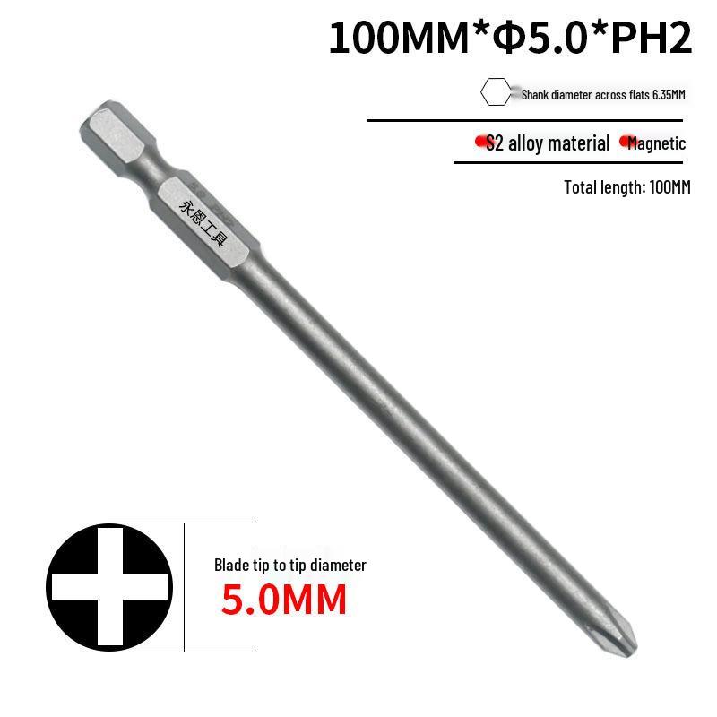 S2 Steel Hardened 1/4" Magnetic Phillips Screwdriver Bit for Drill