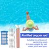 Solar Pool Ionizer Pool Copper Ion Generator Copper Solar-powered Ionizer Pool Cleaner for Above Ground In-ground Pools Spas