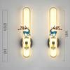Chinese Cloisonné Enamel Brass Wall Lamp - Minimalist Bedside, Stair, Corridor & Living Room Light