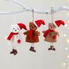 Christmas Tree Decorations Santa Hat Bear Christmas Ornament Fabric Doll Small Pendant For Home Party And Holiday