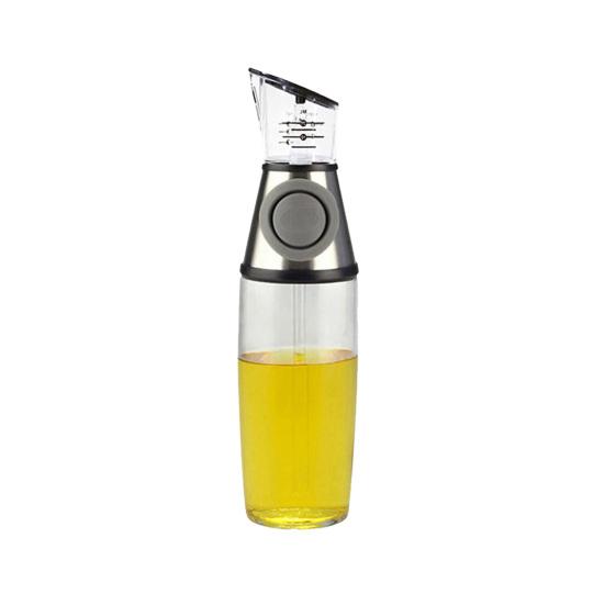 

Уксус для хранения, гладкая поверхность, удобный, 250/500 мл, кнопка нажатия, простая очистка, кухонный дозатор соевого соуса, дозатор оливкового масла 500ML серебряный