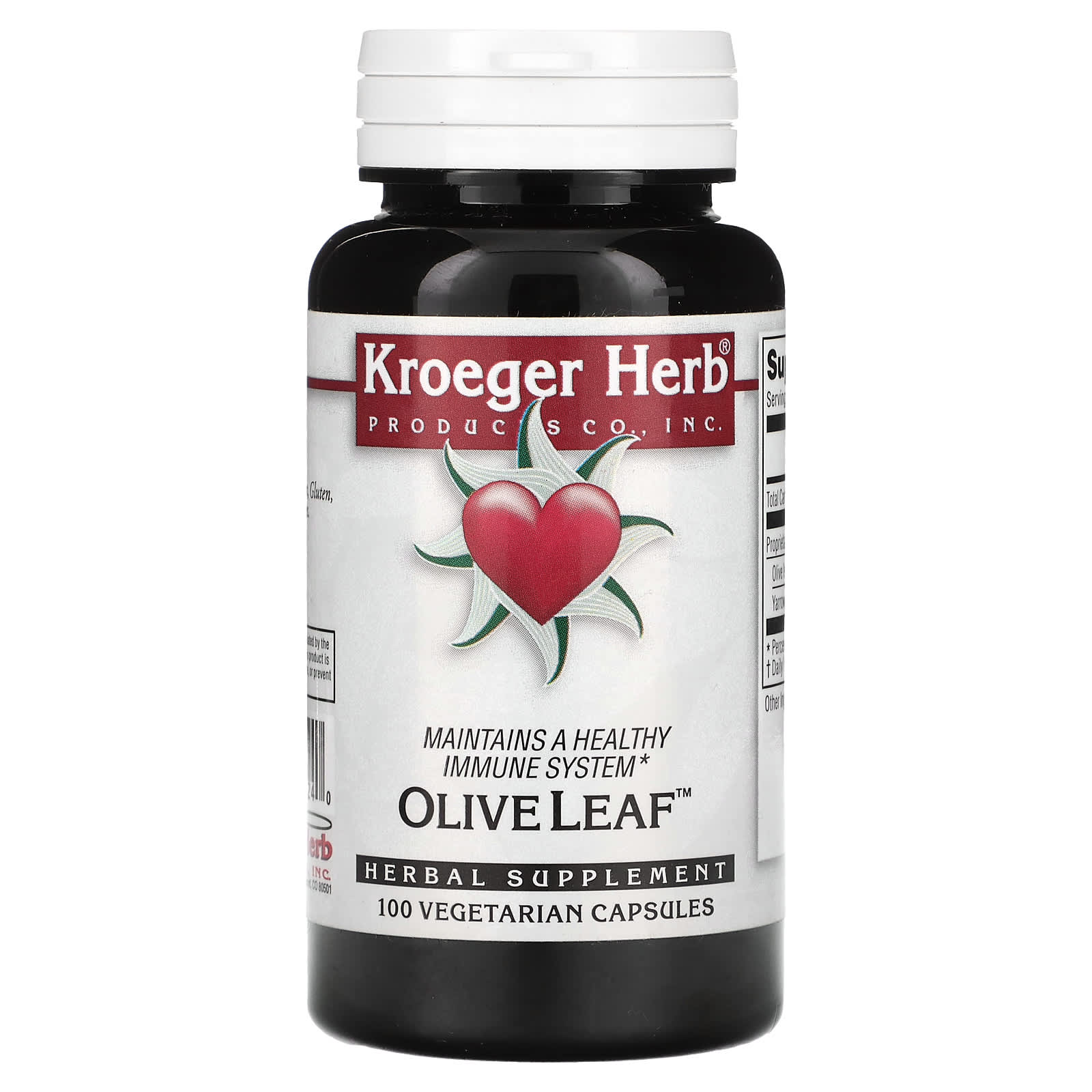 

Olive Leaf, Veggie Capsules 100