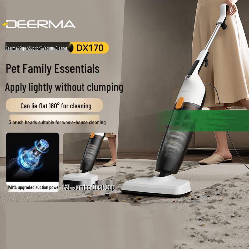 Deerma DX170 Corded 2-in-1 Upright Handheld Vacuum