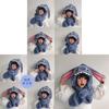 Stitch Kinder Wintermütze und Schal Set mit verdickter Wärme für Kinder im Alter von 2 bis 10 Jahren