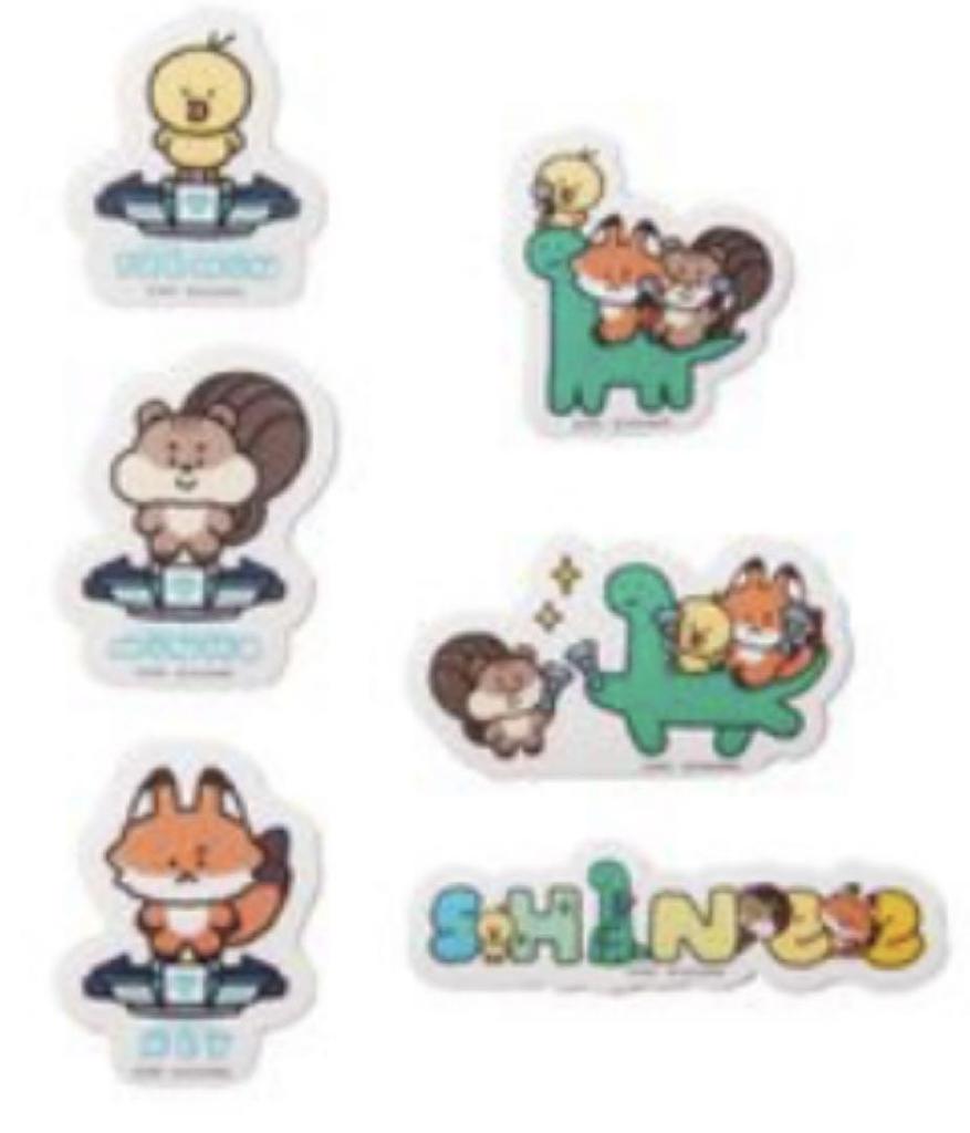 [USED] SHINee Random Toy Sticker B C