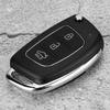 Flip 3 Button Remote Key Fob Case Shell Cover Fit For Hyundai Santa Fe (ix45) 2013 2014