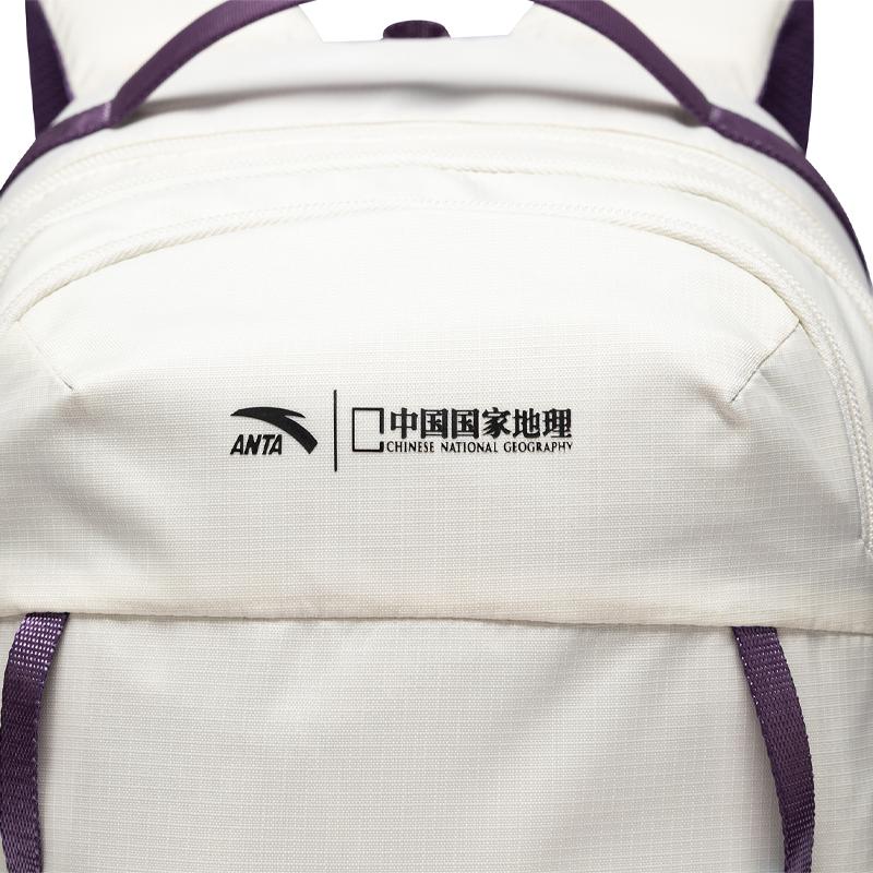 Anta Fashionable Outdoor Large Capacity Backpack Unisex Backpack Light-Gray Purple 192626163-2