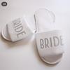 1Pair Nevěsta Pantofle Dárek do sprchy Družička Jednorázové pantofle Svatební párty