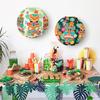Yousheng Round Paper Tiki Lantern Luau Tropical Hanging Lantern Decoration Hawaii Party Supplies for Summer Beach Jungle Party Decor