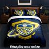 Leeds United Football Design Bed Bedding Set 1 Duvet Cover + 2 Pillowcases Soft Breathable Household Bed Linens