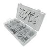 200 Pieces Spring Set with Various Sizes of Metal Tension Compression and Hook Springs in a Plastic Storage Box for DIY Projects