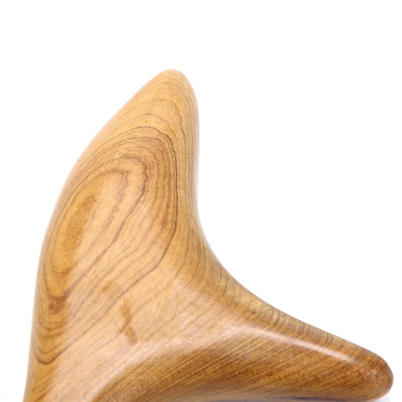 Triangle Body Wood Neck Shiatsu Reflexology Wooden Spa Therapy Massager Blood