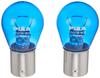 PIAA Cornering/Backup Halogen Bulb S25 Single 5500K Strass Blue, Vehicle Inspection Compliant, 2-Pack, 12V 27W HZS25S