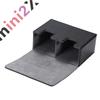 Mini2x Wide Deck Case Large Capacity Storage Type Double Sleeve Compatible Leather Look Trading Card Card Case TCG Trading Card Deck Case Black Black