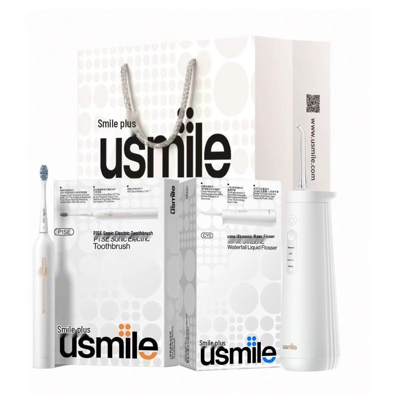 usmile P1SE Toothbrush & CY0 Water Flosser Oral Care Set CN plug (adapter included)