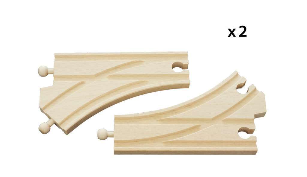 BRIO Curved Point Rail for ages 3 and Wooden Rail Gift 33346, up. [Toy, Toy, Set, (Birthday/Christmas)]